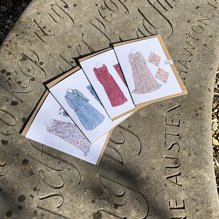 Greeting cards - Set of 4 - inspired by Jane Austen&