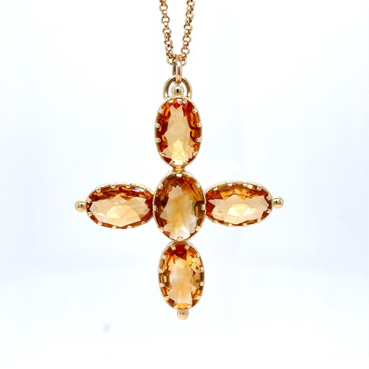 NEW &amp; EXCLUSIVE - Jane Austen Replica Gold Oval Cross